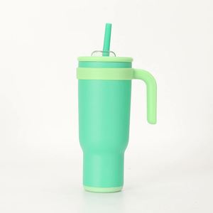 Leakproof Insulated Stainless Steel Tumbler With Classic Design Lid Straw Hot and <b>Cold</b> Beverages for Children - Product Image 4