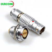 Conector Circular Macho Hembra 0B 1B 2B 3B FGG EGG ECG 1 Fluido 2 Fluidos con Conector Híbrido Eléctrico Push-Pull de 6 8 10 Pines