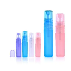 Mini empty 10ml pen style pp plastic mist spray refillable perfume bottle packaging