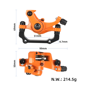 Frein à disque orange d'origine pour trottinette électrique Kugoo Kukirin G2 G4, pièces de frein, accessoires de base de frein arrière pour trottinette, entrepôt UE - Product Image 2