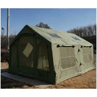 Tente gonflable de luxe pour l'extérieur, très vendue, 12 places, 8-10 personnes, camping, imperméable, portable, quatre saisons, Oxford, montage rapide automatique