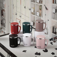 Mug isotherme en acier inoxydable 304 grande capacité, écologique, pour camping et bureau, avec couvercle, moderne, résistant à l'eau bouillante, portable et sous vide