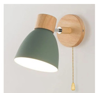Nordique minimaliste E27 applique murale chambre chevet salon allée LED balcon lampe fer pour salle à manger escalier fond