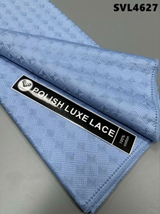 Algodón 100% de alta calidad para tela de encaje de gasa Suiza recién llegado encaje blanco pulido de África estilo Jacquard para ropa de hombre - Product Image 4