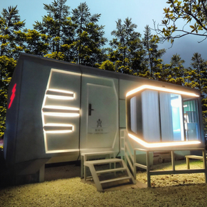 Casas prefabricadas Cabaña de lujo Casa pequeña Casa de cápsula espacial Casa Invernaderos modernos a la venta - Product Image 5