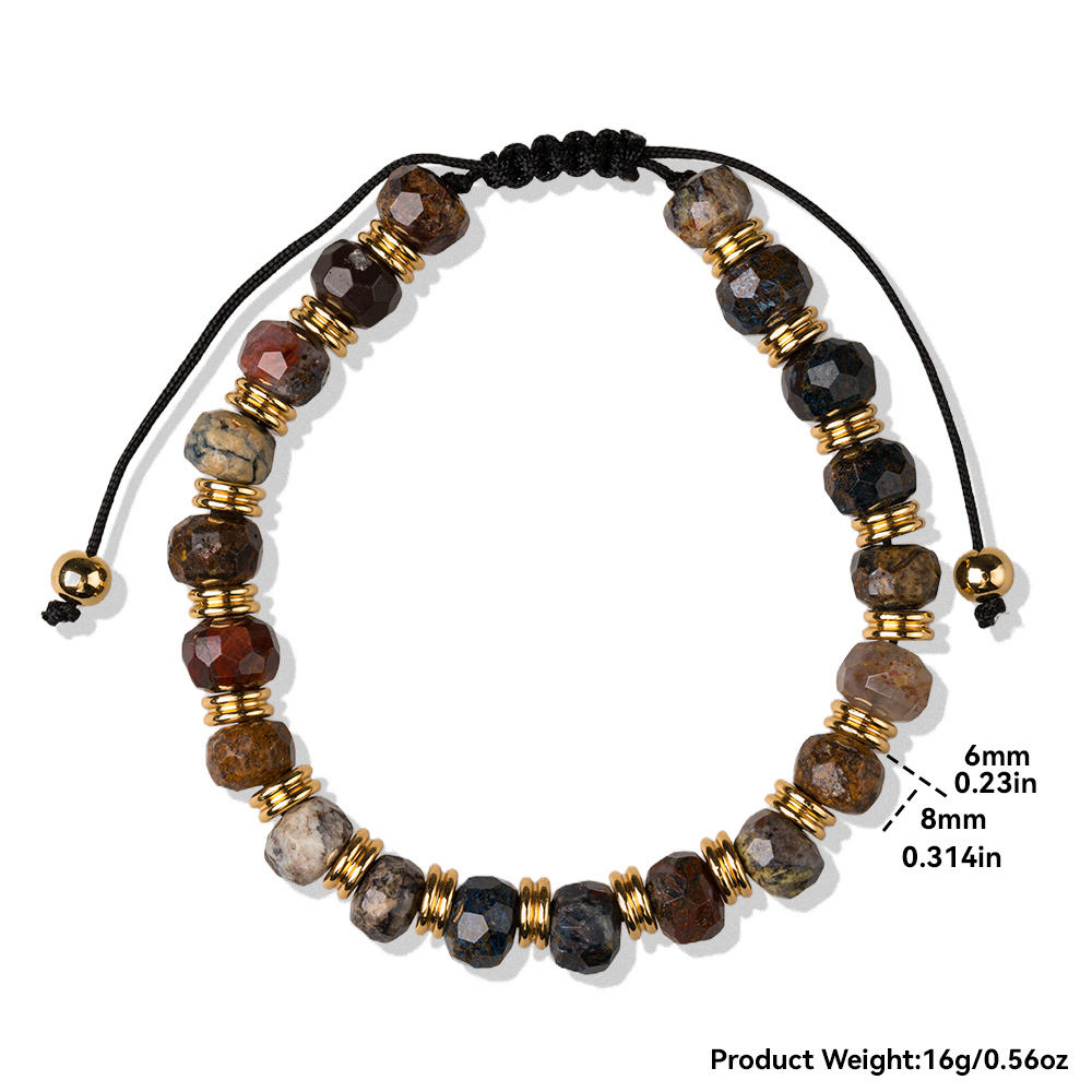 Pietersite + acero inoxidable