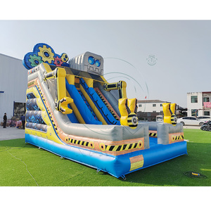 Nouveautés : Château gonflable commercial en PVC pour enfants avec toboggan robot et double toboggan gonflable à vendre - Product Image 5