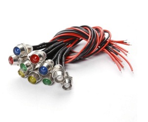 EParthub - Feux de tableau de bord LED pré-câblés de 8 mm, 5 options de couleur, câble de 20 cm, parfaits pour la personnalisation des groupes d'instruments de véhicule - Product Image 2