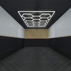 Lampe de travail LED hexagonale en nid d'abeille pour <span class=keywords><strong>garage</strong></span>, station de lavage automobile et detailing, éclairage de plafond - Product Image 1