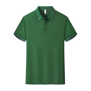 Camiseta Polo de Manga Corta, Color Sólido, Algodón, Unisex, Ropa de Trabajo, Uso Diario - Product Image 1