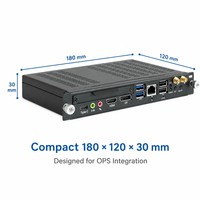 AWSTOUCH Intel I3-1210U I5-12300U I7-12550U 80-Pin OPS Modülü Gömülü Bilgisayar DDR4 32GB'a kadar M.2 NGFF JSATA 2,5 İnç SSD HDD