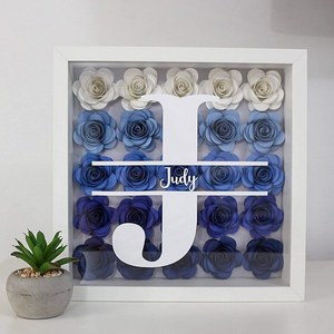 large natural wood frame shadow box