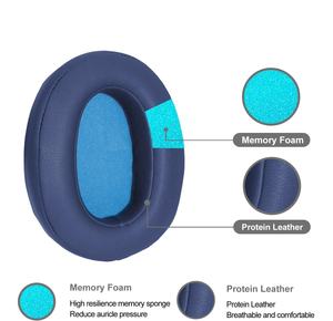 Coussinets d'oreille WH-XB900N de remplacement coussinets d'oreille en cuir protéiné et coussinets en mousse à mémoire de forme coussinets d'oreille pour Compatible avec <span class=keywords><strong>Sony</strong></span> WH-XB900N WH XB <span class=keywords><strong>900</strong></span> - Product Image 4