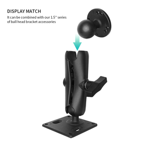 1.5 Inch Ball Head to Round Mounting Base Holder Aluminum Base Coated with Rubber Ball Head Compatible with Ram Mounts VIN-C-003 - Product Image 4