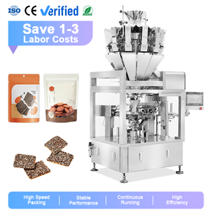Máquina Automática para Envasar Galletas y Snacks en Bolsas Rotatorias, Máquina de Llenado y Empaquetado de Bolsas Preformadas con Cierre Doypack - Product Image 1