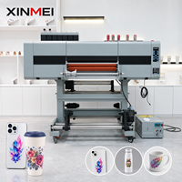 Machine d'impression UV DTF haute vitesse Xm 24 pouces 60 cm, imprimante UV DTF A1 avec trois têtes d'impression I3200U1 pour l'impression d'autocollants sur film AB