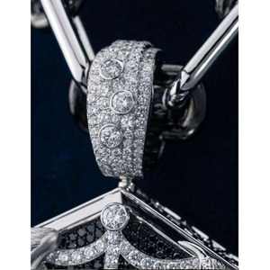 Pendentif en moissanite VVS, bijoux hip-hop, coupe ronde, diamant, pendentifs glacés, argent sterling 925, déclaration de mode, streetwear - Product Image 2