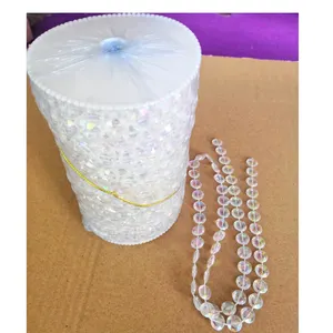 Hotsale party wedding event decor diamond cut bead strand