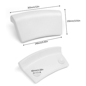 <span class=keywords><strong>Almohada</strong></span> de cuello de baño de spa para bañera-<span class=keywords><strong>Almohada</strong></span> cómoda de sílice de lujo con ventosas para evitar resbalones - Product Image 6