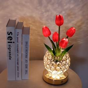 Nuevo regalo <span class=keywords><strong>de</strong></span> Navidad <span class=keywords><strong>flor</strong></span> <span class=keywords><strong>artificial</strong></span> luz <span class=keywords><strong>de</strong></span> noche LED PU tulipán <span class=keywords><strong>maceta</strong></span> Año Nuevo <span class=keywords><strong>flor</strong></span> atmósfera decoración lámpara <span class=keywords><strong>de</strong></span> mesa - Product Image 3