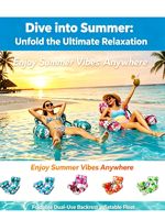 Flotteurs gonflables en PVC pour adultes, chaises longues flottantes - Idéal pour les fêtes estivales, la plage, le lac et le plaisir aquatique
