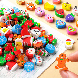 ยางลบ TPR รูปสัตว์และผลไม้ น่ารัก สไตล์คริสต์มาส สำหรับเด็ก บรรจุกล่องละ 50 ชิ้น - Product Image 6