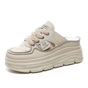 Sandales d'été respirantes 2026 à semelle épaisse évidée, grande taille, rehaussant la taille intérieure, chaussures décontractées et tendance pour le printemps - Product Image 5