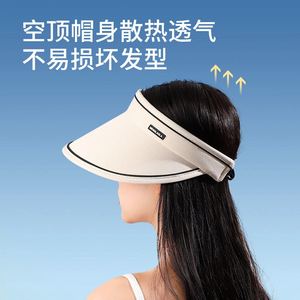 Women's Sun Visor Wide Brim UV Protection Summer Hat For Outdoor Activities - Product Image 2
