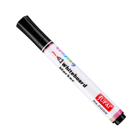 Fournitures scolaires de papeterie, marqueurs pour tableau blanc effaçables à sec et à l'eau, pointe de 2 mm, non toxiques, personnalisés, encre noire, lot de 10 stylos, boîte