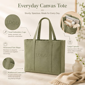 <span class=keywords><strong>Sac</strong></span> fourre-tout <span class=keywords><strong>en</strong></span> toile personnalisé, écologique, grande capacité - <span class=keywords><strong>Sac</strong></span> de plage et de week-end durable <span class=keywords><strong>avec</strong></span> poignées <span class=keywords><strong>en</strong></span> corde et broderie de lettres - Product Image 3