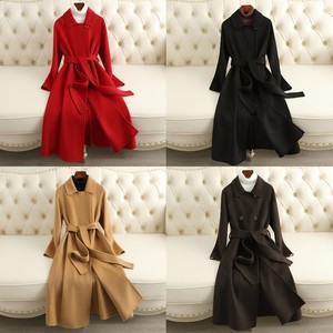 Nouvelle conception 2026 – Manteau long en <span class=keywords><strong>laine</strong></span> pour <span class=keywords><strong>femme</strong></span>, double boutonnage, grande taille, élégant et coupe-vent pour l'automne et l'hiver - Product Image 4