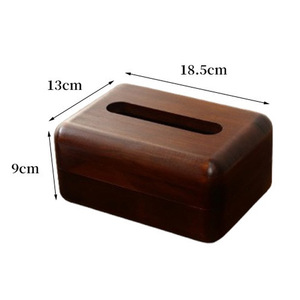 Wooden Tissue Box Solid Wood Cover Design For Living Room Bathroom Tabletop Storage - Product Image 3