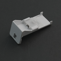 Rail de rideau long en alliage d'aluminium robuste de petite taille avec glissières en S – Tringles à rideaux haut de gamme pour baptême
