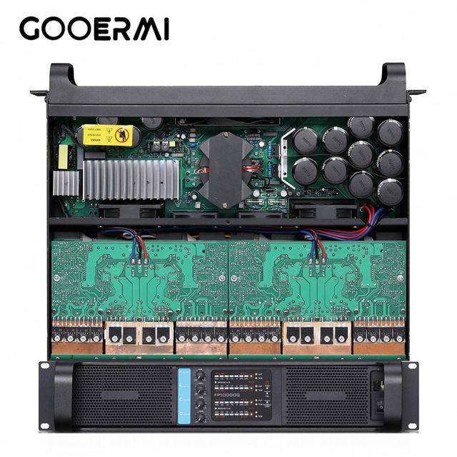 FP10000Q 4 Channel 1350W 8 Ohm Professional Power Amplifier Class TD SMPS Audio Amp with Copper Cooling for Stage Live Speaker