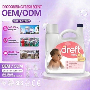 Detergente Líquido para Ropa de Bebé <span class=keywords><strong>Dreft</strong></span>, Fragancia Fresca, 5%-15% de Ingredientes Activos, Suave para Piel Sensible, 150 oz líquidas, 114 Lavados - Product Image 1