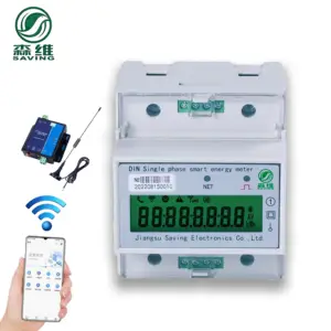 Compteur intelligent de Rail Din monophasé à personnalisation haut de gamme compteur d'énergie sans fil Din compteur de connexion nb-iot compteur d'électricité Wifi