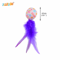 Jouet en peluche doux et froissé pour chaton, design coloré sur le thème du printemps, avec herbe à chat, fabriqué par Famipet