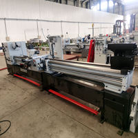 Tour horizontal de précision portable et robuste, conception mécanique universelle standard pour le travail des métaux