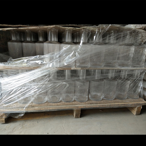 Vertikal streifen lackierte kalte Glaska raffe mit goldenem Rand - Product Image 6