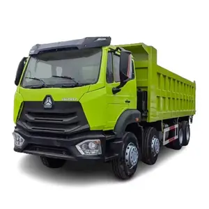 Kondisi baik Howo 12 Wheeler 8x4 Dumper Lori sinottruck 40 50 Ton Tipper Dump Truck ke Dar Es Salaam