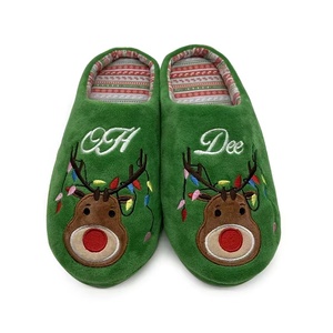 Pantofole Invernali da Interno Personalizzate a Forma <span class=keywords><strong>di</strong></span> Alce per Natale, Vendita all'Ingrosso - Product Image 3