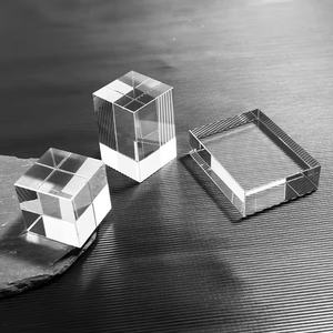 Danh dự của pha lê tùy chỉnh <span class=keywords><strong>3D</strong></span> màu trắng trong suốt phôi Cube pha lê khoảng trống <span class=keywords><strong>Laser</strong></span> khắc thăng hoa khoảng trống pha lê - Product Image 6