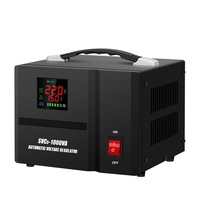 Régulateur de tension automatique monophasé 1KVA 3KVA 5KVA, stabilisateur SVC de type servomoteur avec pleine puissance et protection