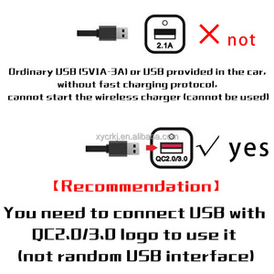Điện thoại di động Tấm sạc xe hơi cảm biến hoàn toàn tự động Bảng sạc nhanh Bộ sạc không dây trên xe hơi - Product Image 6