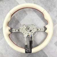 Volant en cuir beige personnalisé pour BMW F30 F20 F10 E90 F21 F40 F22 F23 F44 F45 F48 F49 F39 F25 F26 F15 F16 F87 F80