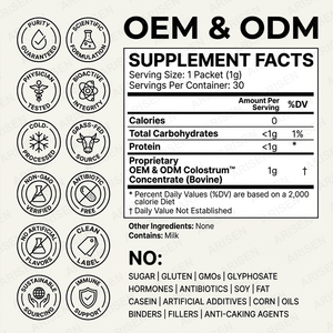 OEM Colostrum Powder Bovine Colostrum Milk Powder <strong>Supplement</strong> for Gut Health <strong>Bloating</strong> Skin Hair Immunity Keto Gluten Fat-Fre - Product Image 2