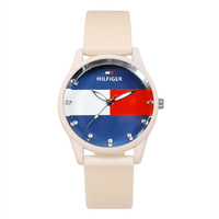 Jam Tangan Quartz Sport Silikon Baru untuk Pasangan, Dekorasi Paduan Warna Jelly Fashion Grosir