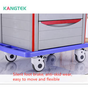 Kangtek Fabriek Directe Kliniek Abs Medicine <span class=keywords><strong>Trolley</strong></span> Anesthesie Medische Crash Cart - Product Image 6