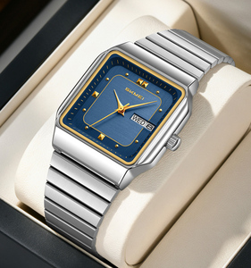 Nouvelle montre carrée élégante et décontractée pour homme, personnalisable. Fabrication professionnelle OEM ODM. - Product Image 1