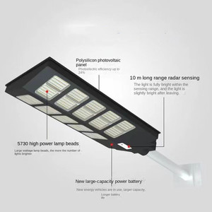 200W IP65 không thấm nước ngoài trời dẫn ánh sáng đường phố điều khiển từ xa thời gian năng lượng mặt trời đèn lũ + Điều khiển từ xa + Thời gian IP65 Đèn Ngoài Trời - Product Image 5